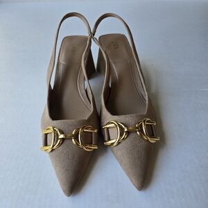 ZARA Suede Heels SIZE 41